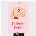 Picture of Badass Babe _GroupedProduct_Rectangle_Portrait_Canvas_