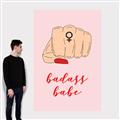 Picture of Badass Babe _GroupedProduct_Rectangle_Portrait_Canvas_