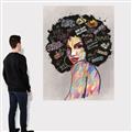 Picture of Graffiti Girl _GroupedProduct_Rectangle_Portrait_Canvas_
