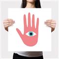 Picture of Hand Eye  _GroupedProduct_Square_Canvas_