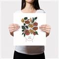 Picture of Fashion Floral Girl  _GroupedProduct_Square_Canvas_