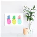 Picture of Colored three pineapples  _GroupedProduct_Rectangle_Landscape_Canvas_