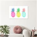 Picture of Colored three pineapples  _GroupedProduct_Rectangle_Landscape_Canvas_