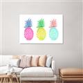 Picture of Colored three pineapples  _GroupedProduct_Rectangle_Landscape_Canvas_