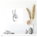 Picture of Peace Sign Hand _GroupedProduct_Square_Canvas_