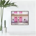 Picture of Pink Motel Suite  _GroupedProduct_Rectangle_Landscape_Photography _GroupedProduct_Rectangle_Landscape_Canvas_Framed_