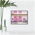 Picture of Pink Motel Suite  _GroupedProduct_Rectangle_Landscape_Photography _GroupedProduct_Rectangle_Landscape_Canvas_Framed_