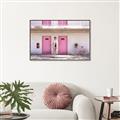 Picture of Pink Motel Suite  _GroupedProduct_Rectangle_Landscape_Photography _GroupedProduct_Rectangle_Landscape_Canvas_Framed_