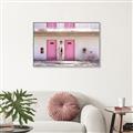 Picture of Pink Motel Suite  _GroupedProduct_Rectangle_Landscape_Photography _GroupedProduct_Rectangle_Landscape_Canvas_Framed_