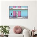Picture of Blue Motel Suite _GroupedProduct_Rectangle_Landscape_Photography _GroupedProduct_Rectangle_Landscape_Canvas_Framed_