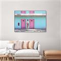 Picture of Blue Motel Suite _GroupedProduct_Rectangle_Landscape_Photography _GroupedProduct_Rectangle_Landscape_Canvas_Framed_