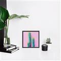 Picture of Neon Cactus _GroupedProduct_Square_Photography _GroupedProduct_Square_Canvas_Framed_