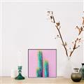 Picture of Neon Cactus _GroupedProduct_Square_Photography _GroupedProduct_Square_Canvas_Framed_