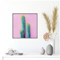 Picture of Neon Cactus _GroupedProduct_Square_Photography _GroupedProduct_Square_Canvas_Framed_