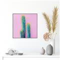 Picture of Neon Cactus _GroupedProduct_Square_Photography _GroupedProduct_Square_Canvas_Framed_