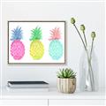 Picture of Colored three pineapples  _GroupedProduct_Rectangle_Landscape_Canvas_Framed_