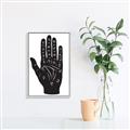 Picture of Hamsa Hand _GroupedProduct_Rectangle_Portrait_Canvas_Framed_