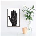 Picture of Hamsa Hand _GroupedProduct_Rectangle_Portrait_Canvas_Framed_