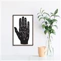 Picture of Hamsa Hand _GroupedProduct_Rectangle_Portrait_Canvas_Framed_