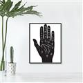 Picture of Hamsa Hand _GroupedProduct_Rectangle_Portrait_Canvas_Framed_