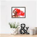 Picture of Watercolor beauty African woman _GroupedProduct_Rectangle_Landscape_Canvas_Framed_