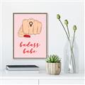 Picture of Badass Babe _GroupedProduct_Rectangle_Portrait_Canvas_Framed_
