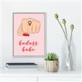Picture of Badass Babe _GroupedProduct_Rectangle_Portrait_Canvas_Framed_