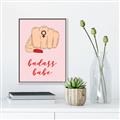 Picture of Badass Babe _GroupedProduct_Rectangle_Portrait_Canvas_Framed_