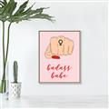 Picture of Badass Babe _GroupedProduct_Rectangle_Portrait_Canvas_Framed_