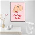 Picture of Badass Babe _GroupedProduct_Rectangle_Portrait_Canvas_Framed_