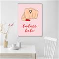 Picture of Badass Babe _GroupedProduct_Rectangle_Portrait_Canvas_Framed_
