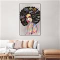 Picture of Graffiti Girl _GroupedProduct_Rectangle_Portrait_Canvas_Framed_
