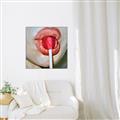 Picture of Lollipop Lips _GroupedProduct_Square_Canvas_Framed_