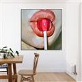 Picture of Lollipop Lips _GroupedProduct_Square_Canvas_Framed_