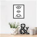 Picture of Three Eyes _GroupedProduct_Rectangle_Portrait_Canvas_Framed_