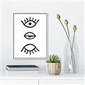 Picture of Three Eyes _GroupedProduct_Rectangle_Portrait_Canvas_Framed_