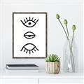 Picture of Three Eyes _GroupedProduct_Rectangle_Portrait_Canvas_Framed_