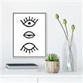 Picture of Three Eyes _GroupedProduct_Rectangle_Portrait_Canvas_Framed_
