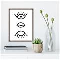 Picture of Three Eyes _GroupedProduct_Rectangle_Portrait_Canvas_Framed_
