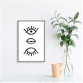 Picture of Three Eyes _GroupedProduct_Rectangle_Portrait_Canvas_Framed_