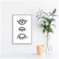Picture of Three Eyes _GroupedProduct_Rectangle_Portrait_Canvas_Framed_