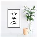 Picture of Three Eyes _GroupedProduct_Rectangle_Portrait_Canvas_Framed_