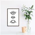 Picture of Three Eyes _GroupedProduct_Rectangle_Portrait_Canvas_Framed_