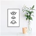 Picture of Three Eyes _GroupedProduct_Rectangle_Portrait_Canvas_Framed_