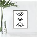 Picture of Three Eyes _GroupedProduct_Rectangle_Portrait_Canvas_Framed_