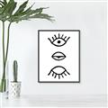 Picture of Three Eyes _GroupedProduct_Rectangle_Portrait_Canvas_Framed_