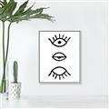 Picture of Three Eyes _GroupedProduct_Rectangle_Portrait_Canvas_Framed_