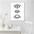 Picture of Three Eyes _GroupedProduct_Rectangle_Portrait_Canvas_Framed_