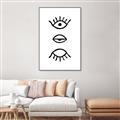 Picture of Three Eyes _GroupedProduct_Rectangle_Portrait_Canvas_Framed_