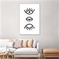 Picture of Three Eyes _GroupedProduct_Rectangle_Portrait_Canvas_Framed_